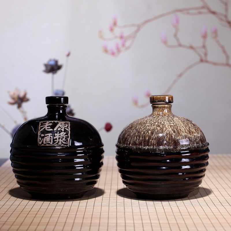 陶瓷酒瓶5斤装家用酒壶酒坛